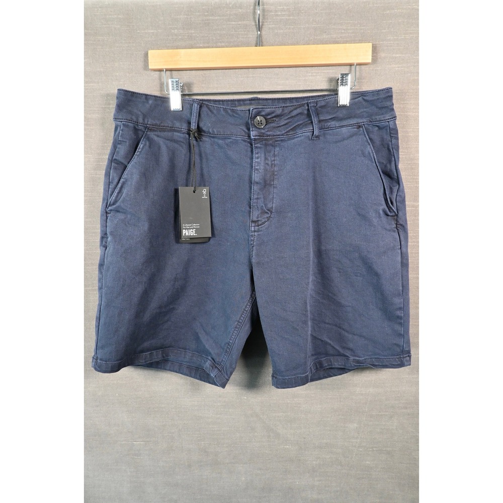Paige Thompson Shorts Mens 34 Vintage Deep Anchor Blue M684G29-7815 NWT